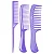 Pentes Basic Pack 3 Ricca – Conjunto com 3 Pentes Resistentes e Duráveis para Desembaraçar e Criar Penteados - Imagem 2