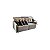 SOFA CAMA / COM DETALHES EM COURO 2 METROS - Imagem 2