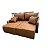 SOFA CAMA / COM DETALHES EM COURO 2 METROS - Imagem 3