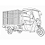 Triciclo Aima Tank eletrico com cesta e cabine 400kg 1000W - Imagem 4