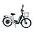 Bicicleta Elétrica Duos EMAXX 800W 32 km/h 35 km Aut Bateria 48V 15Ah - Imagem 3