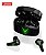 Fone de ouvido in-ear gamer sem fio Lenovo LivePods LP6 preto com luz verde LED - Imagem 5
