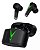 Fone de ouvido in-ear gamer sem fio Lenovo LivePods LP6 preto com luz verde LED - Imagem 3