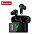 Fone de ouvido in-ear gamer sem fio Lenovo LivePods LP6 preto com luz verde LED - Imagem 1