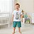 Conjunto Infantil Camiseta 100% Algodão e Short em Tricoline Nobre - Imagem 2