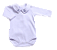 Body Bebê Menino Gola Bordada Manga Longa Branco Suedine 100% Algodão - Imagem 6