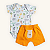 Conjunto Body Short Bebê Safari Cotton Premium e Suedine 100% Algodão - Imagem 1