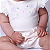 Conjunto Body e Shorts Bebê Flor Pois em Suedine Premium 100% Algodão - Imagem 9