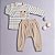 Conjunto Bebê Inverno Urso - Camiseta Suedine 100% Algodão Calça Plush - Imagem 1