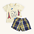Conjunto Bebê Menino Verão Travel Camiseta Short 100% Algodão - Imagem 1