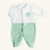 Macacão Bebê Urso Estrelas Verde Maçã em Plush Premium - Imagem 1