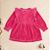 Vestido Bebê Babados Bordados Corações em Plush Premium - Imagem 4