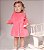 Vestido Bebê Babados Bordados Corações em Plush Premium - Imagem 2