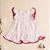 Vestido Bebê Corações Suedine Premium 100% Algodão - Imagem 5