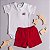 Conjunto Body Bebê com Short Trenzinho Suedine Premium 100% Algodão - Imagem 1