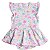 Vestido Body Bebê Floral Suedine 100% Algodão Premium - Imagem 6
