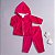 Conjunto Bebê Menina Capuz Estrelas Pink Plush Premium - Imagem 1