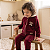 Conjunto 2 Peças Infantil Menina Capuz Vinho Plush - Imagem 4