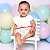 Kit Bebê Menina 2 Macaquinhos Romper e 1 vestido Suedine 100% Algodão - Imagem 10