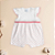 Kit Bebê Menina 2 Macaquinhos Romper e 1 vestido Suedine 100% Algodão - Imagem 9