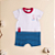 Kit Bebê Menino Verão 2 Romper Bebê e Conjunto Body e Short Suedine - Imagem 6