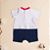 Kit Bebê Menino Verão 2 Romper Bebê e Conjunto Body e Short Suedine - Imagem 3