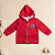 Conjunto Infantil Menino Capuz Sporting Vermelho e Mescla Moletom - Imagem 2