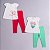 Conjunto Infantil Dia a Dia Menina Viscose e Cotton Premium (4 peças) - Imagem 1