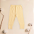 Kit Calça Bebê Amarelo e Branco Suedine Premium 100% Algodão 2 und - Imagem 2