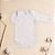 Kit Body Bebê Manga Longa Cru e Branco em Suedine 100% Algodão 2un - Imagem 3