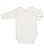 Kit Body Bebê Manga Longa Cru e Branco em Suedine 100% Algodão 2un - Imagem 3
