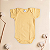 Conjunto Body e Calça Bebê Manga Curta Amarelo Suedine 100% Algodão - Imagem 2