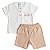 Conjunto Bebê Menino Trenzinho Camiseta Em Meia Malha E Short Suedine - Imagem 10