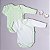 Kit Body Bebê Manga Longa Pistache em Suedine 100% Algodão 2 und - Imagem 1