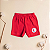 Conjunto Body Bebê em Cotton e Short Vermelho em Suedine 100% Algodão - Imagem 4