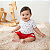 Conjunto Body Bebê em Cotton e Short Vermelho em Suedine 100% Algodão - Imagem 6