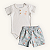 Conjunto Body Bebê em Suedine 100% Algodão e Short em Moletinho Nobre - Imagem 1