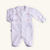 Macacão Bebê Flor Pois em Suedine Premium 100% Algodão - Imagem 1