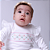 Macacão Bebê Menina Florzinhas Branco Mini Tricot 100% Algodão - Imagem 5