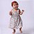 Vestido Infantil Flores Borboleta Tricoline 100% Algodão Premium - Imagem 2