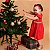 Vestido Infantil Natal Vermelho Com Laço 100% Algodão Premium - Imagem 4