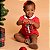 Vestido Body Bebê Natal Vermelho Gola Cerejinhas 100% Algodão Premium - Imagem 5