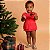 Vestido Body Bebê Natal Vermelho Gola Cerejinhas 100% Algodão Premium - Imagem 4