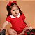 Vestido Body Bebê Natal Vermelho Gola Cerejinhas 100% Algodão Premium - Imagem 2