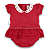Vestido Body Bebê Natal Vermelho Gola Cerejinhas 100% Algodão Premium - Imagem 7