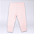 Kit Calça Bebê Branco e Rosa Suedine Premium 100% Algodão 2 und - Imagem 3