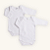 Kit Body Bebê Manga Longa Branco e Branco em Suedine 100% Algodão 2un - Imagem 1
