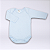 Kit Body Bebê Manga Longa Branco e Azul Claro Suedine 100% Algodão 2un - Imagem 3