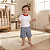 Conjunto Body 2 Peças Bebê Menino Cachorrinhos Bordado Suedine Jeans - Imagem 8