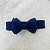 Faixa de Cabelo Bebê Meia de Seda - Laço Duplo Marinho - Imagem 2